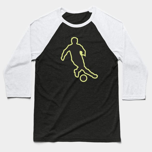 Football Player Baseball T-Shirt by ilhnklv